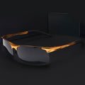 Sleek Rectangular Men's Eyewear for Ultimate UV Defense