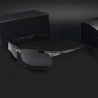 Sleek Rectangular Men's Eyewear for Ultimate UV Defense