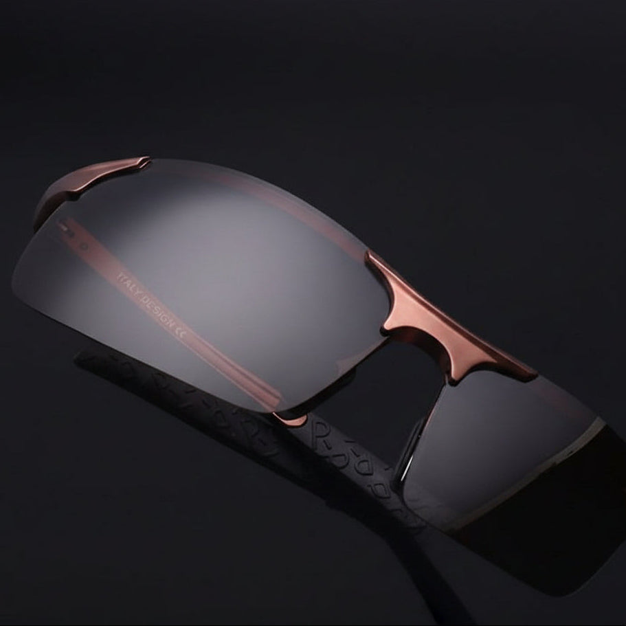 Sleek Rectangular Men's Eyewear for Ultimate UV Defense