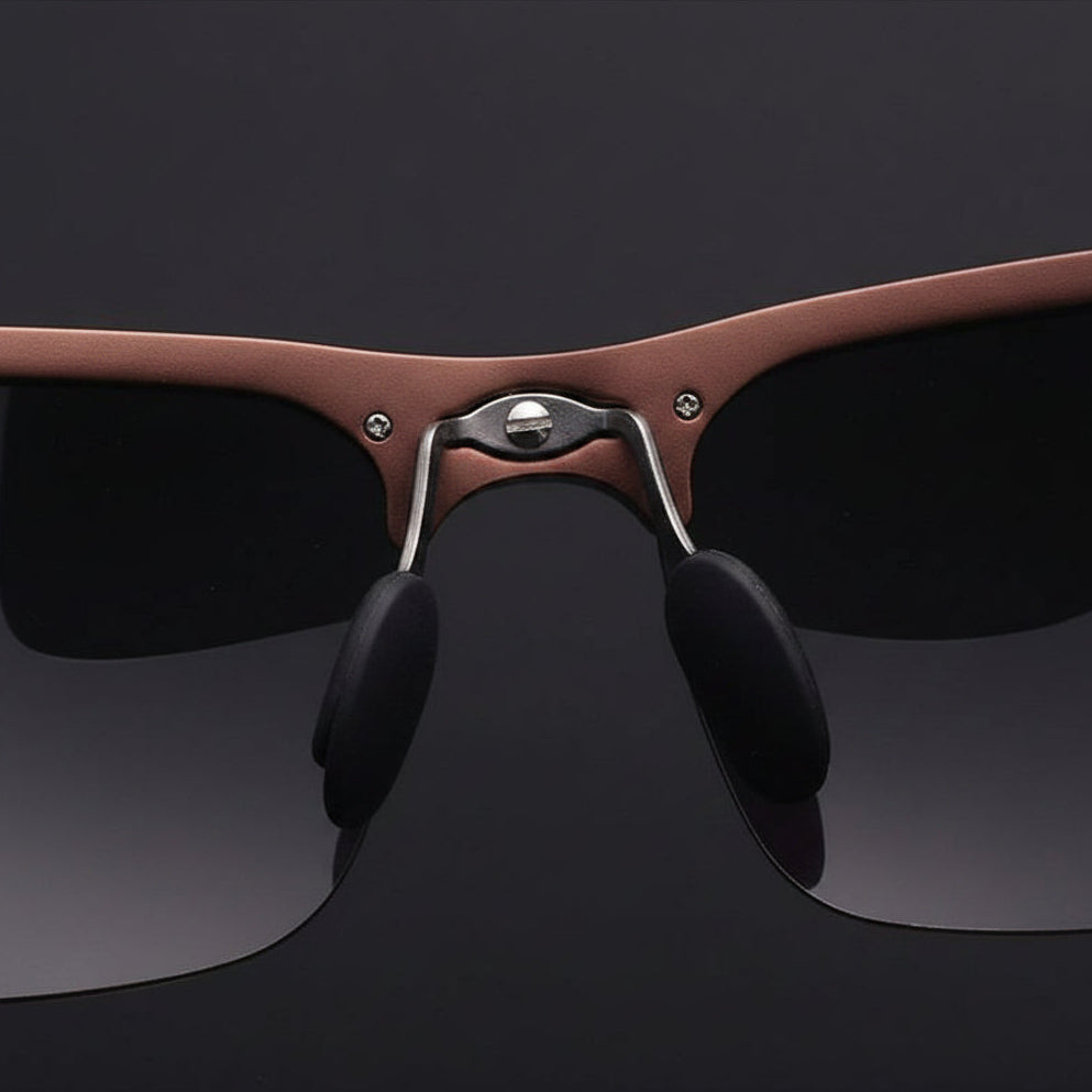 Sleek Rectangular Men's Eyewear for Ultimate UV Defense