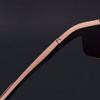 Sleek Rectangular Men's Eyewear for Ultimate UV Defense