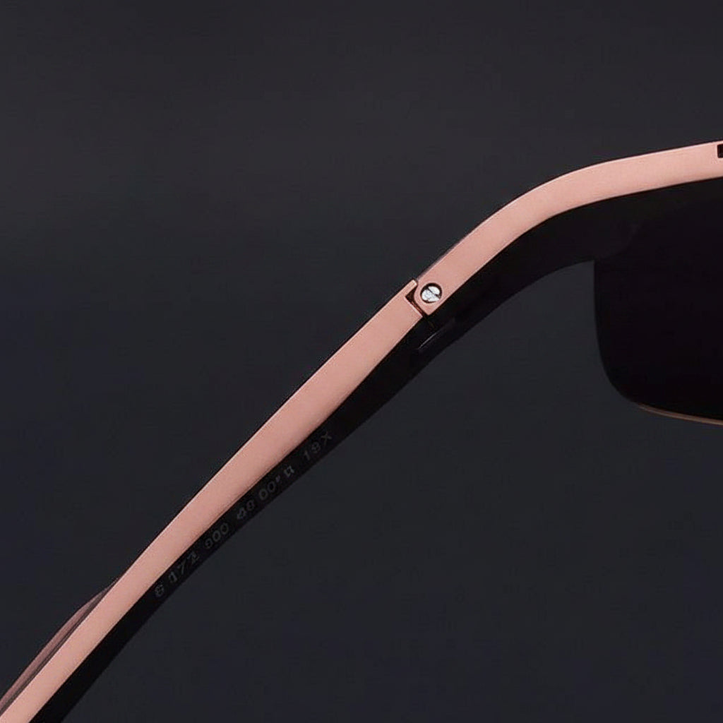 Sleek Rectangular Men's Eyewear for Ultimate UV Defense