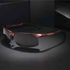 Sleek Rectangular Men's Eyewear for Ultimate UV Defense