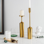 Elegant Aura Candle Holders in Luxe Gold Finish