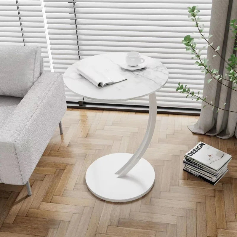 Compact Round Side Table – Sturdy Design for Bedroom and Living Room
