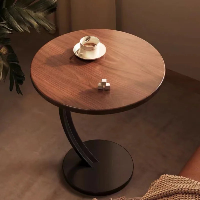 Compact Round Side Table – Sturdy Design for Bedroom and Living Room