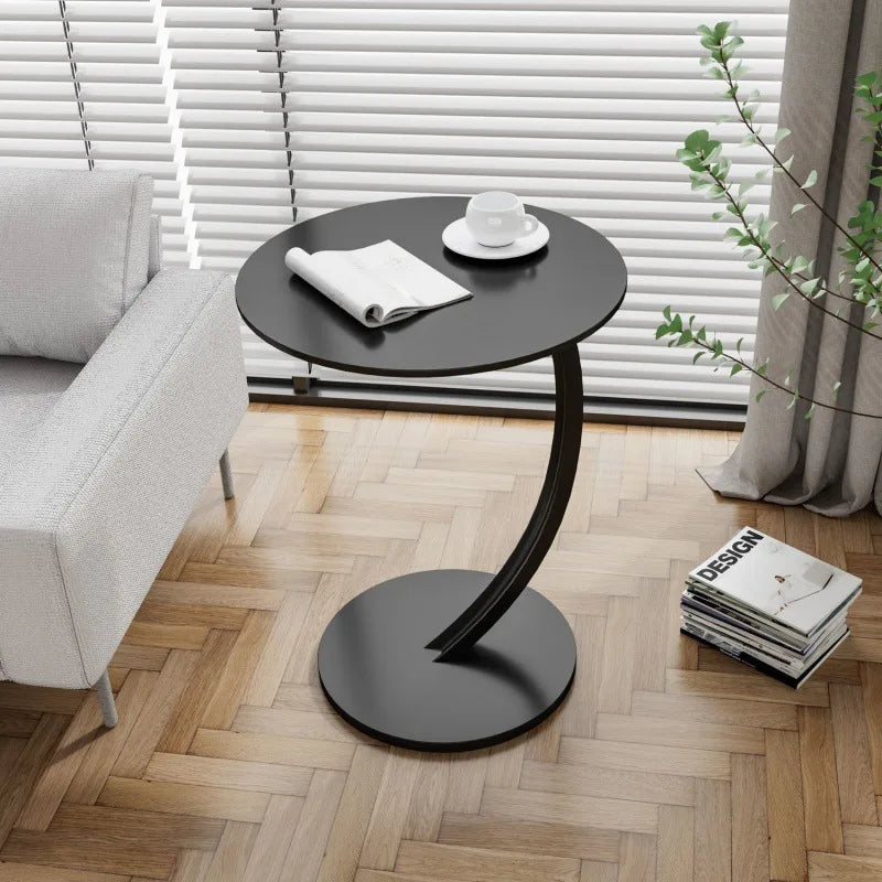 Compact Round Side Table – Sturdy Design for Bedroom and Living Room