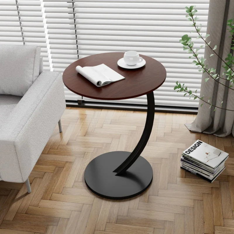 Compact Round Side Table – Sturdy Design for Bedroom and Living Room