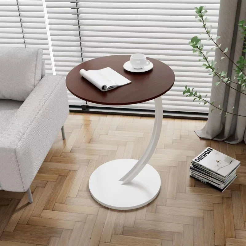 Compact Round Side Table – Sturdy Design for Bedroom and Living Room