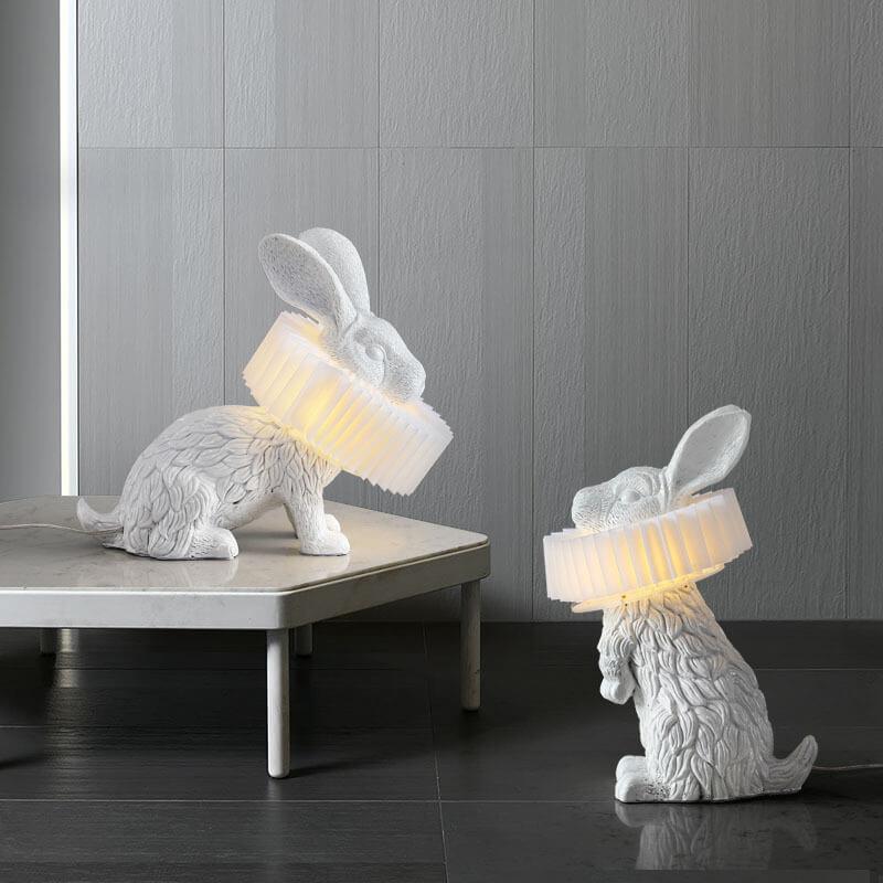 Modern LED Table Lamp for Bedroom and Living Room – Elegant Resin Design