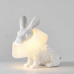 Modern LED Table Lamp for Bedroom and Living Room – Elegant Resin Design