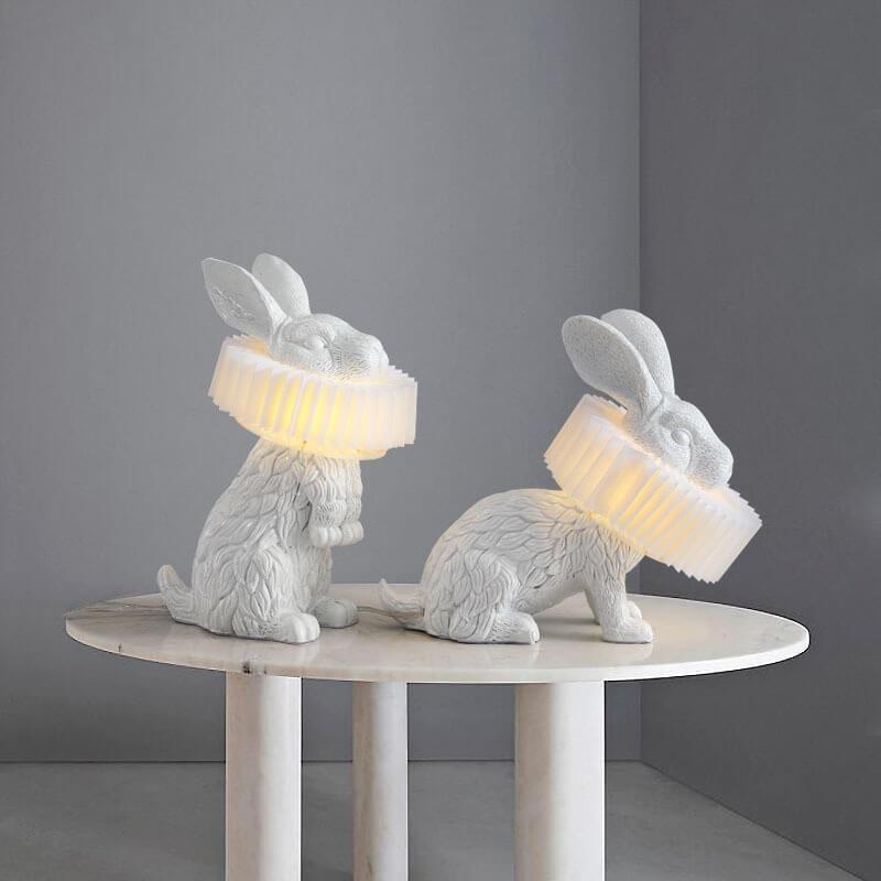 Modern LED Table Lamp for Bedroom and Living Room – Elegant Resin Design