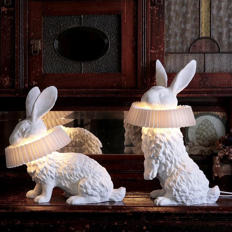 Modern LED Table Lamp for Bedroom and Living Room – Elegant Resin Design