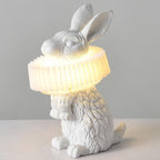 Modern LED Table Lamp for Bedroom and Living Room – Elegant Resin Design