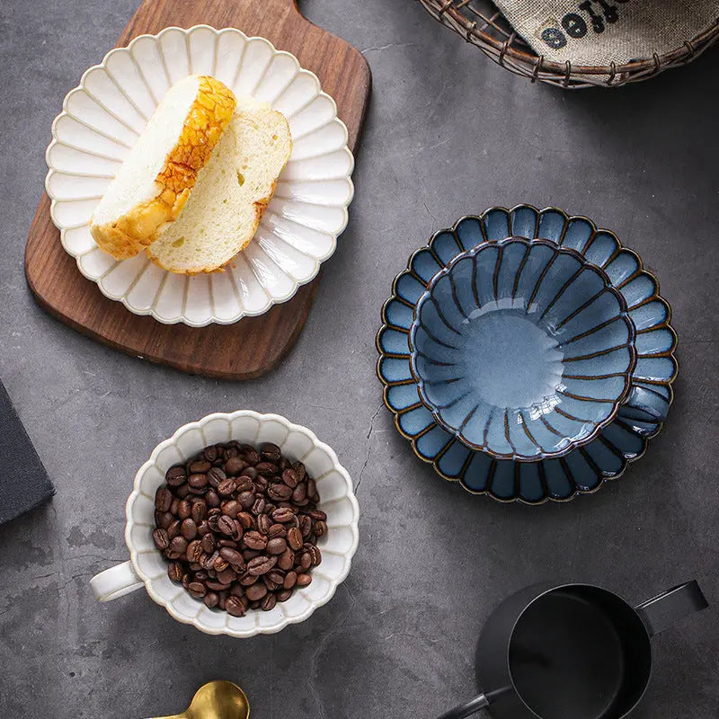 Vintage-Inspired Ceramic Cup and Saucer Collection
