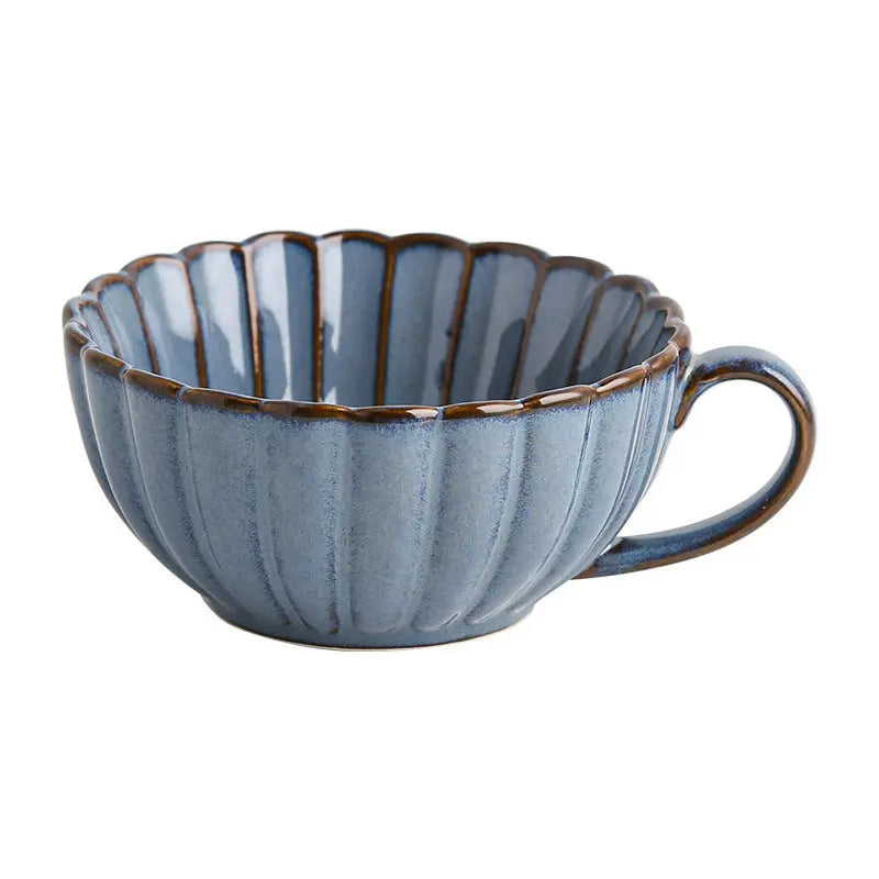 Vintage-Inspired Ceramic Cup and Saucer Collection