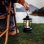 Dimmable Outdoor Lantern - Retro Style, Made of ABS
