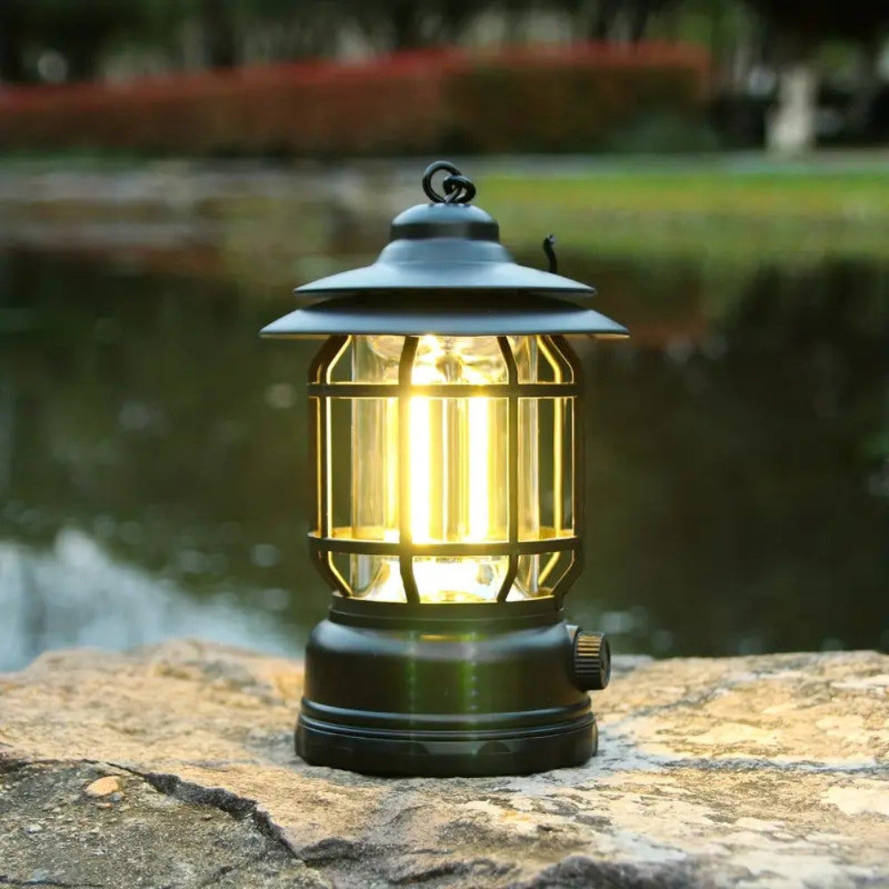 Dimmable Outdoor Lantern - Retro Style, Made of ABS