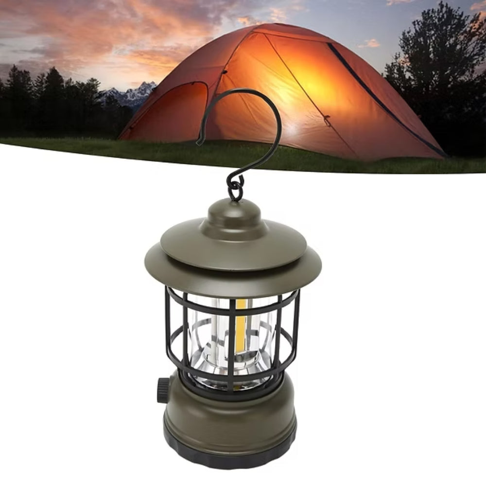 Dimmable Outdoor Lantern - Retro Style, Made of ABS