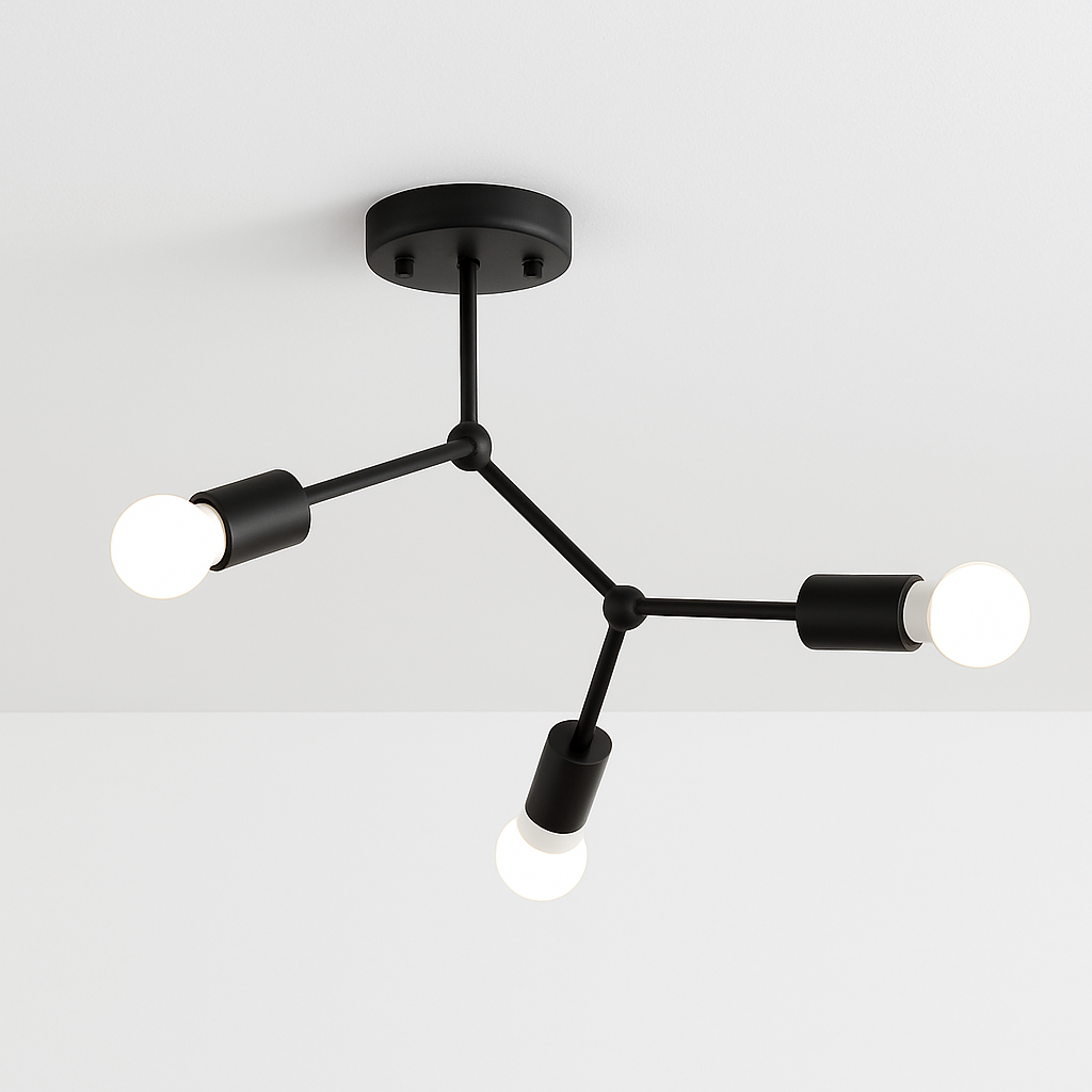 Vintage-Inspired Multi-Arm Ceiling Fixture