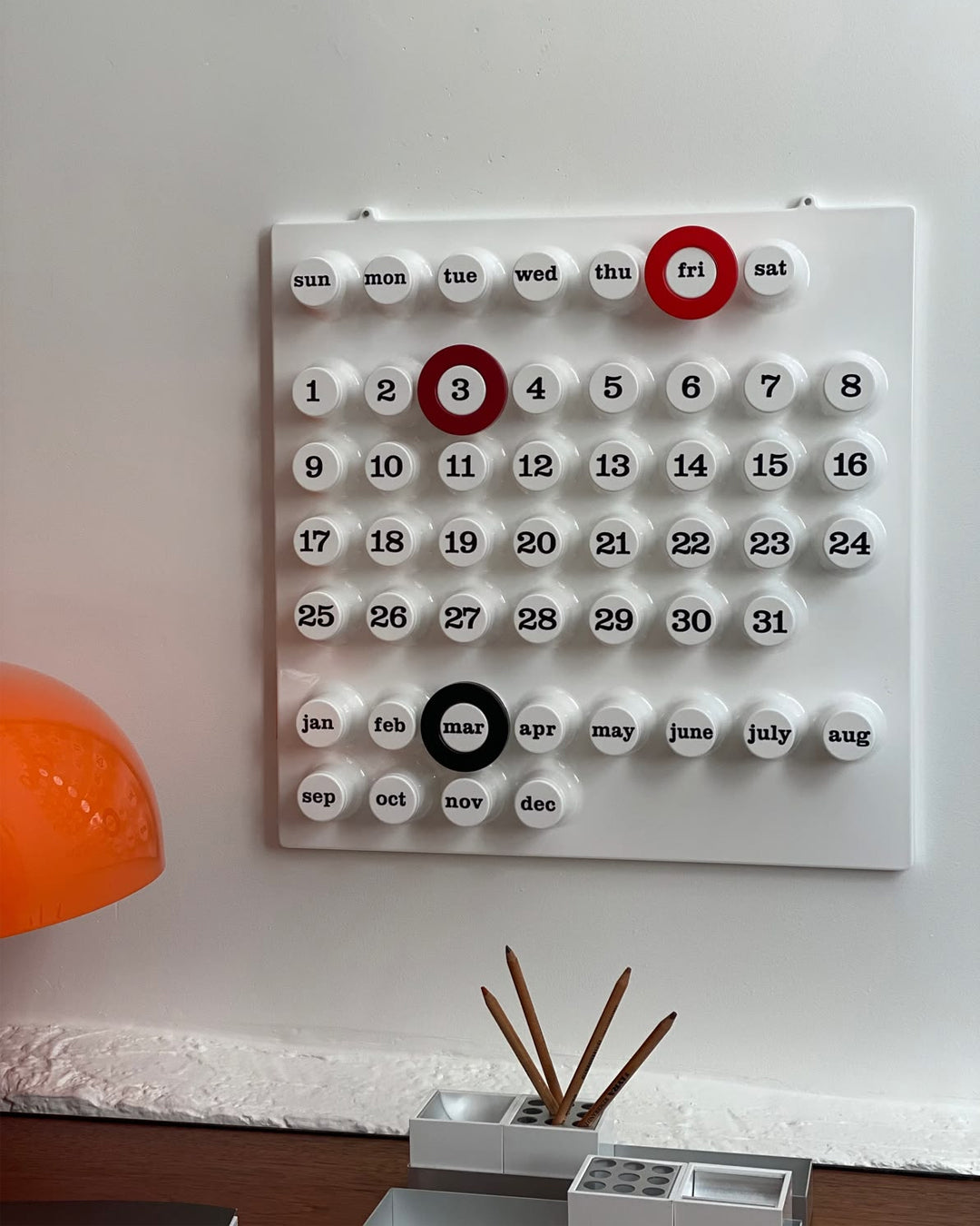 EvergreenChrono Wall Calendar - Sustainable Date Tracker