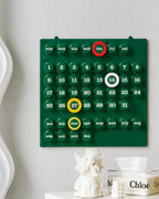 EvergreenChrono Wall Calendar - Sustainable Date Tracker