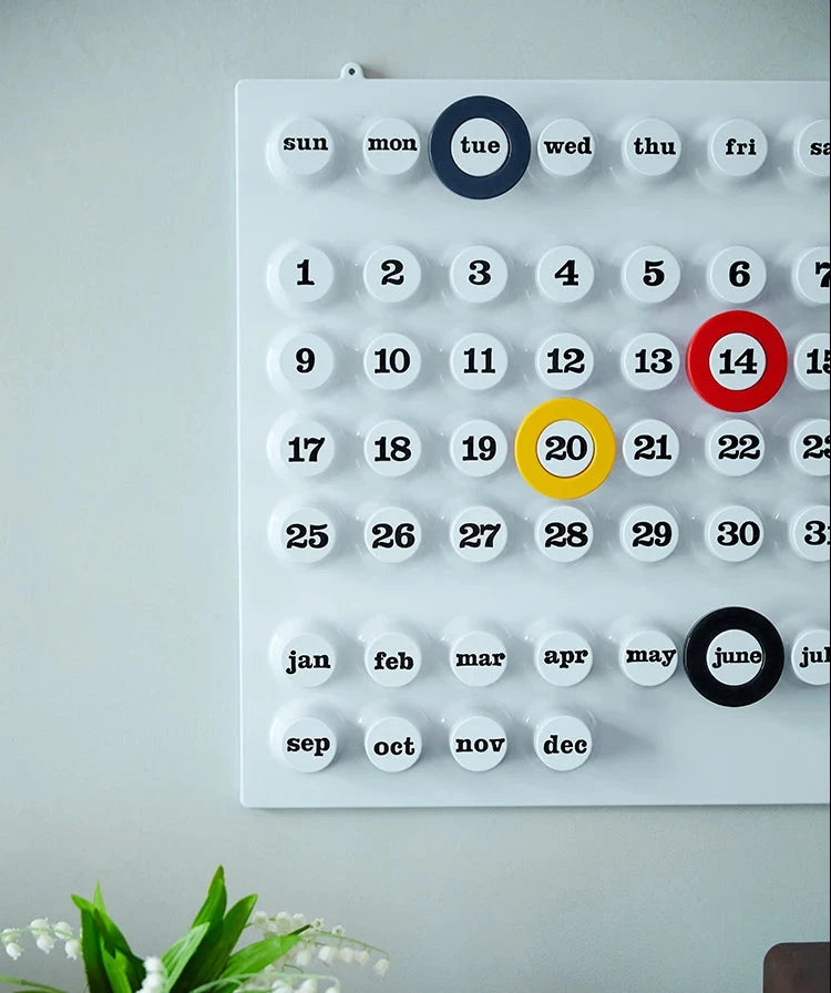 EvergreenChrono Wall Calendar - Sustainable Date Tracker