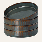 Textured Earthware Dining Set for Four