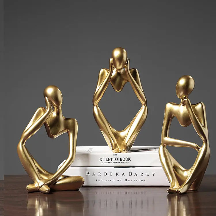 Tranquil Glow Abstract Art Figures