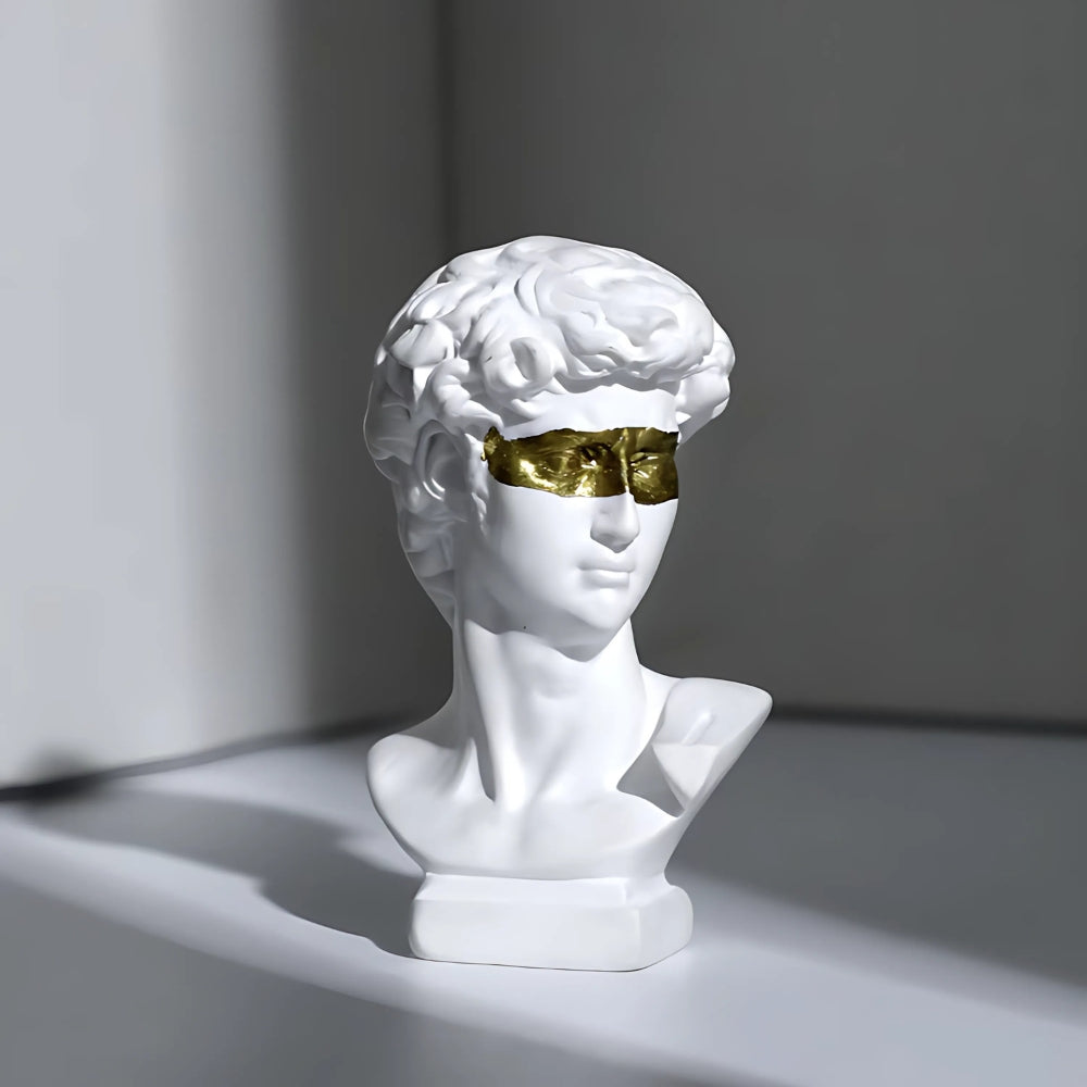 Renaissance-Inspired Art Sculpture - Sturdy Resin Riven Design