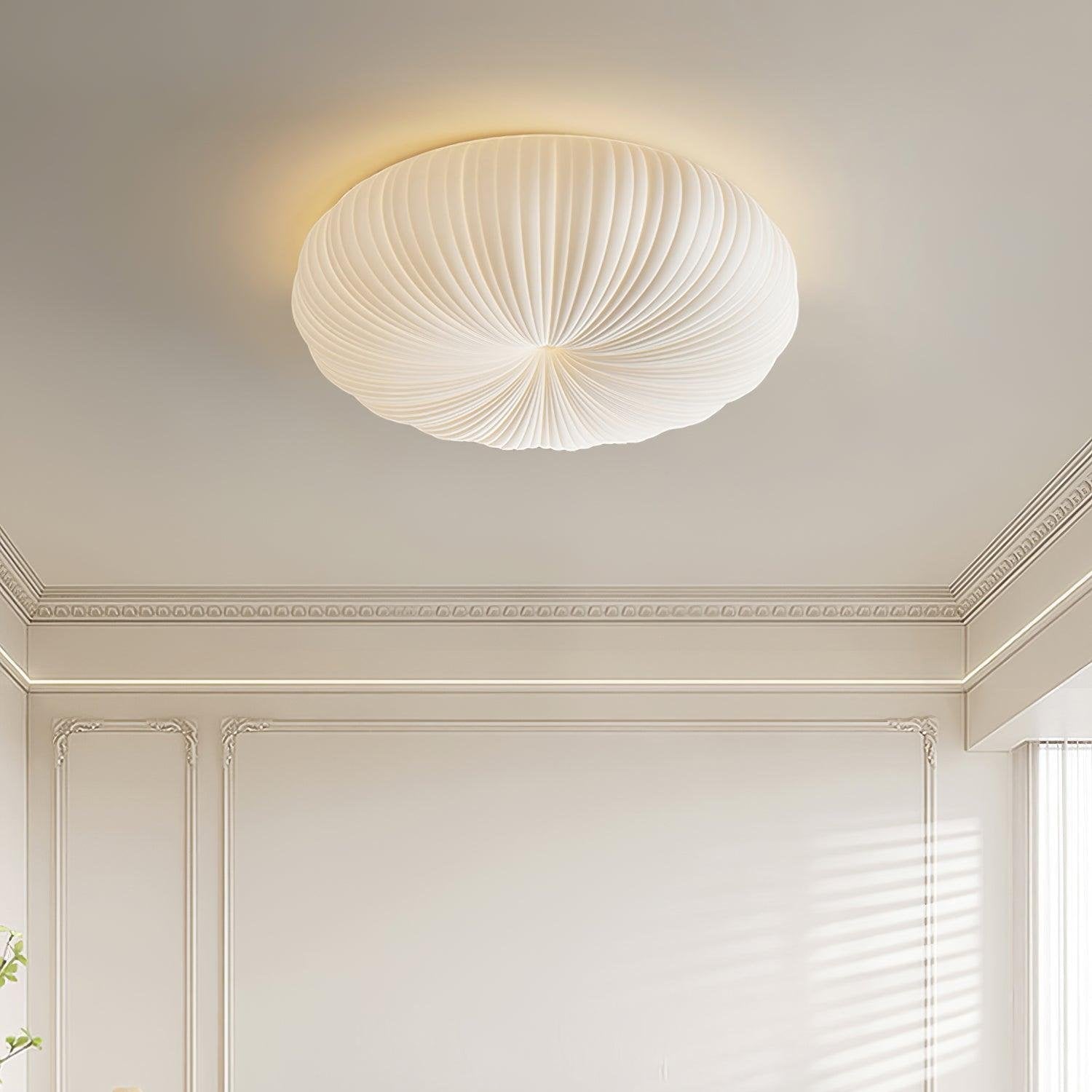 Modern Flush Mount Ceiling Light with Remote Dimming - Elegant Design