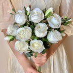 Elegant Faux Rose Arrangement for Timeless Charm
