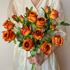 Elegant Faux Rose Arrangement for Timeless Charm