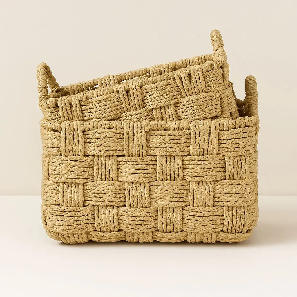 Elegant Handcrafted Rope Baskets for Stylish Storage