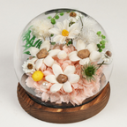 LED Table Decor with Preserved Rose - Mother's Day Gift in Dome