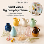 Charming Magnetic Ceramic Bud Vases