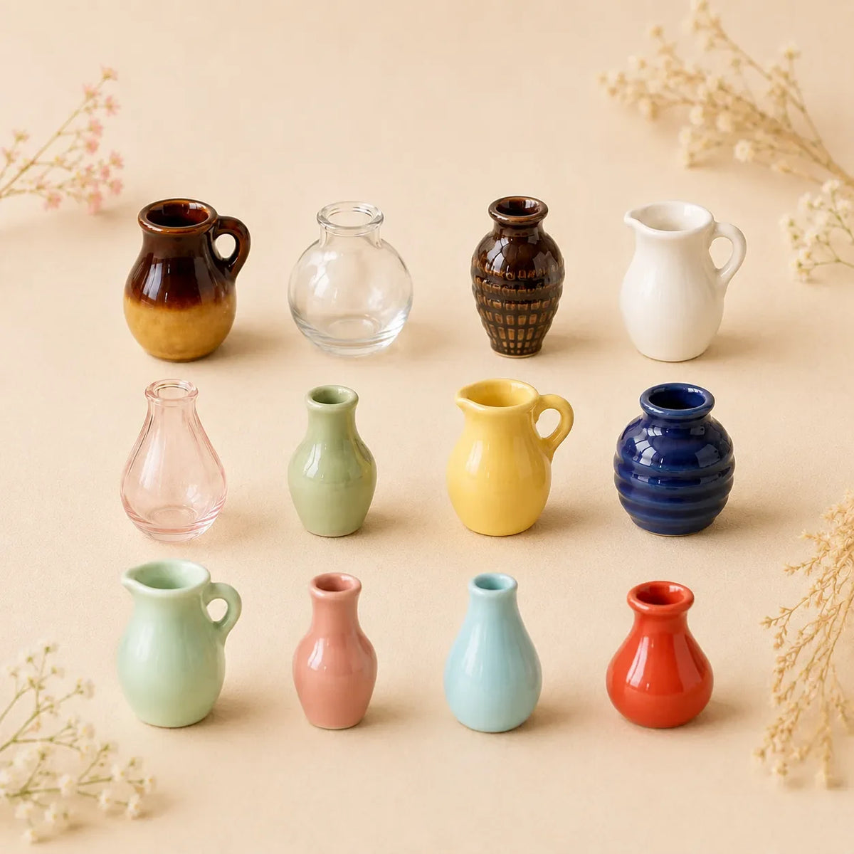 Charming Magnetic Ceramic Bud Vases