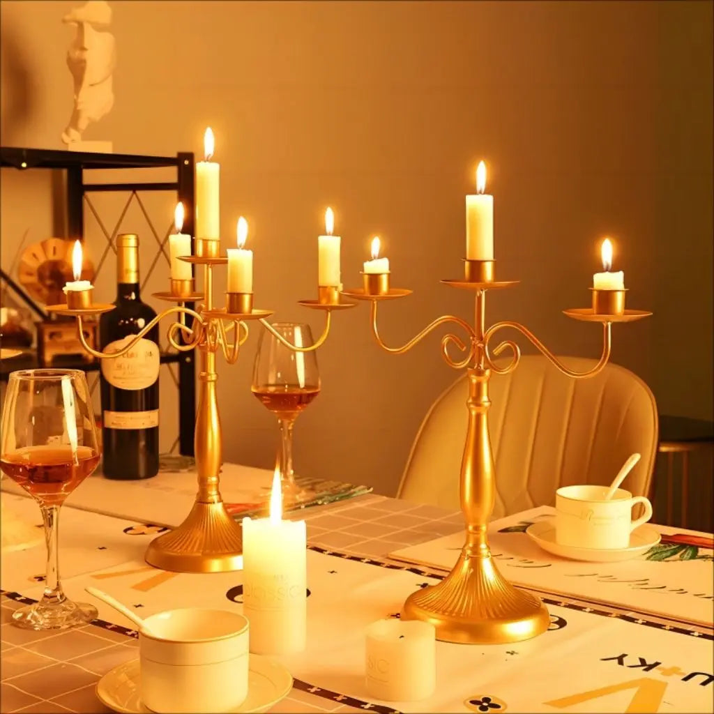 Elegant Metallic Candle Holders for Any Decor