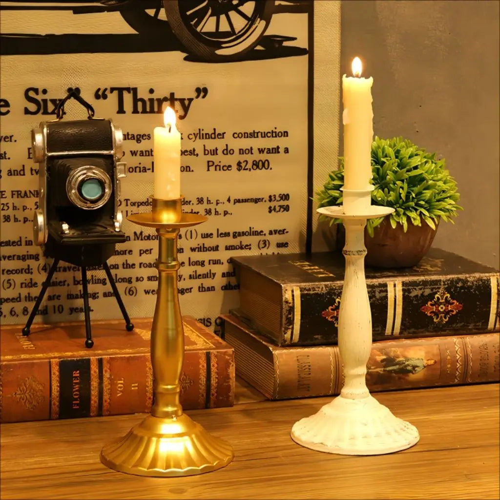 Elegant Metallic Candle Holders for Any Decor