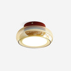 Vintage Indoor Lamp - Flush Mount Ceiling Light in Retro Glass Design