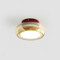 LED Indoor Ceiling Light – Retro Flush Mount Glass Fixture for June