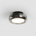 LED Indoor Ceiling Light – Retro Flush Mount Glass Fixture for June