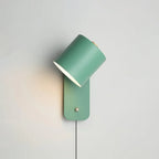 Cylindrical Wall Light Fixture for Plug-In Use