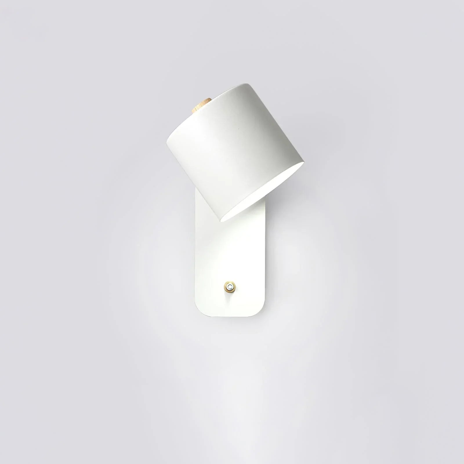 Cylindrical Wall Light Fixture for Plug-In Use