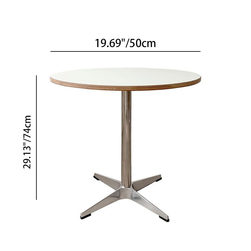 Minimalist Design Round Table for Dining Room and Kitchen - Wood & Steel