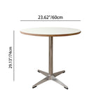 Minimalist Design Round Table for Dining Room and Kitchen - Wood & Steel
