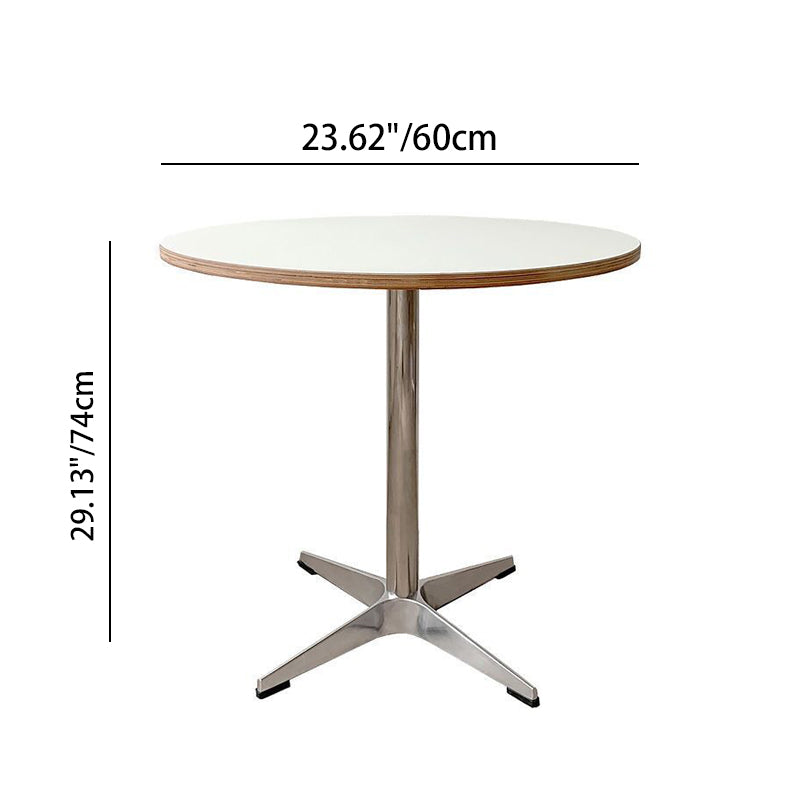 Minimalist Design Round Table for Dining Room and Kitchen - Wood & Steel