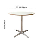 Minimalist Design Round Table for Dining Room and Kitchen - Wood & Steel