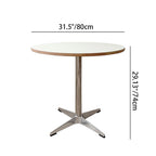 Minimalist Design Round Table for Dining Room and Kitchen - Wood & Steel