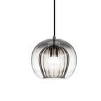 Brass Fitting Round Pendant Light with Glass Shade